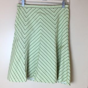 🌙Yellow striped tulip skirt